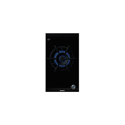 Siemens ER326AB70E Domino Gas Wok Hob, Black Glass Siemens ER326AB70E Domino Gas Wok Hob, Black Glass